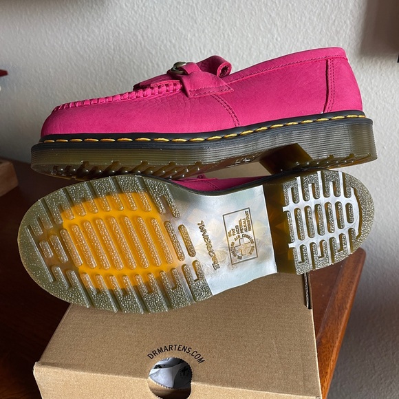 Dr. Martens Hot Pink Adrian Snaffle Loafers - Picture 6 of 6